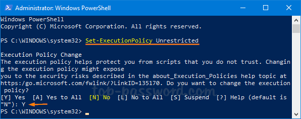 Different ways to bypass Powershell execution policy :.ps1 cannot
