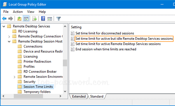 Automatically Log Off Idle Remote Desktop Sessions In Windows