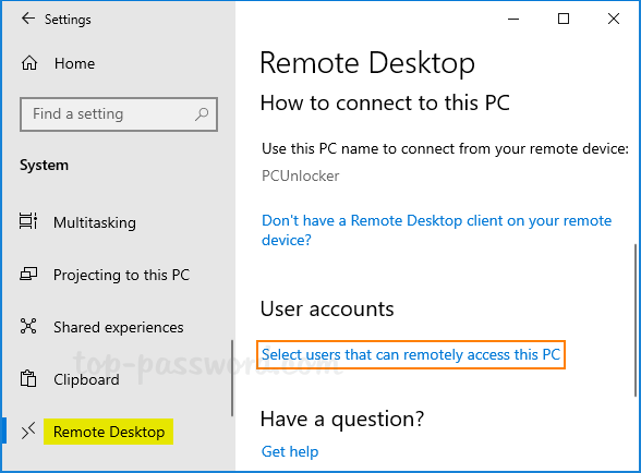 remote desktop users group not found