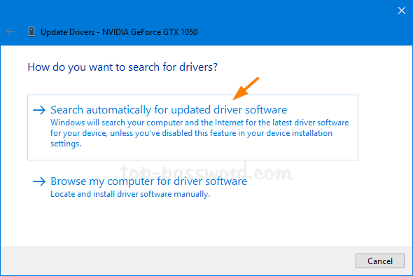 install display driver windows 10 command line