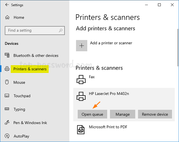 Ways to Print in 10 | Password Recovery