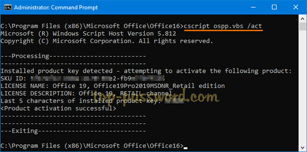 How To Change Office 2019 2016 Product Key With Ease Password