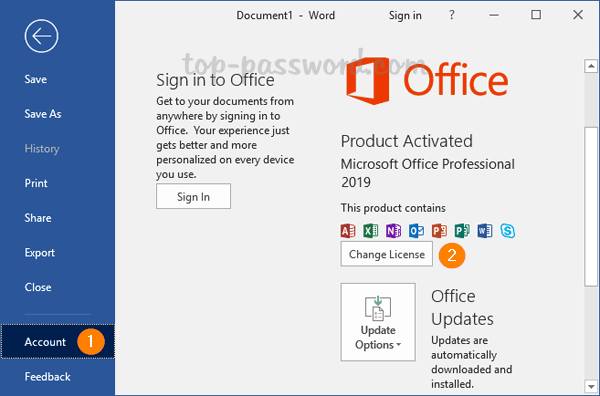 How to Change Office 2019 / 2016 Product Key with Ease | Password Recovery