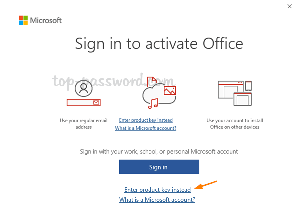 office 2016 will not activate with product key