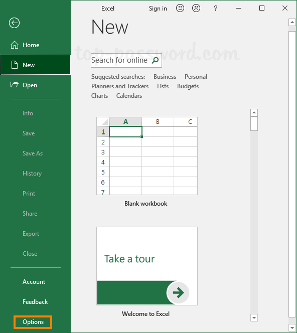 excel 2016 default template location