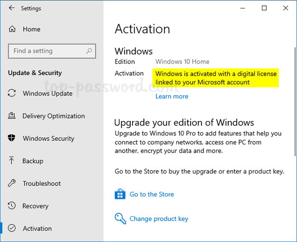 Link Windows 10 Digital License To Microsoft Account Before