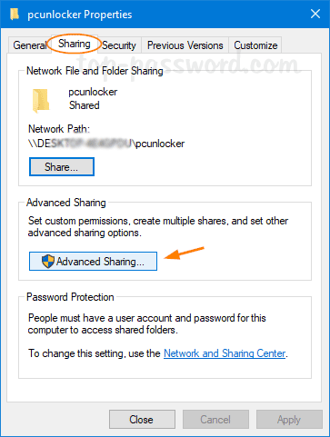 przestań udostępniać foldery w programie Outlook