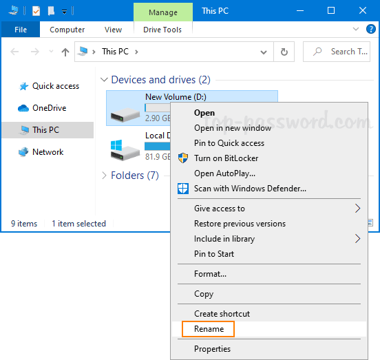 Change Drive Label In Command Prompt Password Recovery