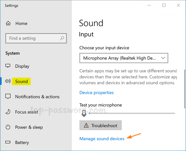 turn off laptop microphone