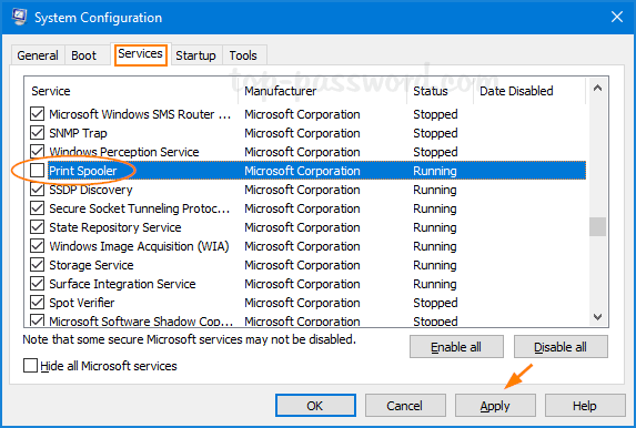 recover deleted items from server is grayed out