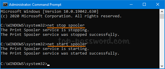 How Stop / Restart Print Spooler Service Windows 10 | Password Recovery