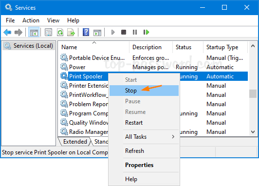 Konvention menu Tak How to Stop / Restart Print Spooler Service in Windows 10 | Password  Recovery