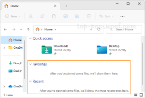 How to Hide Favorites and Recent Files in File Explorer Home on Windows ...
