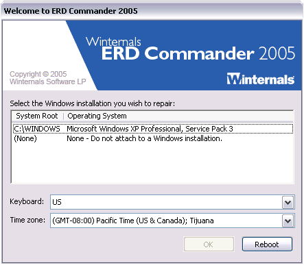 erd commander xp sp3