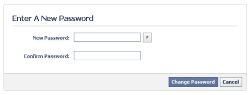 Change Facebook password