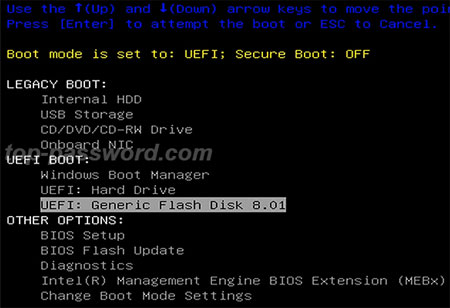 Dell XPS Boot Menu