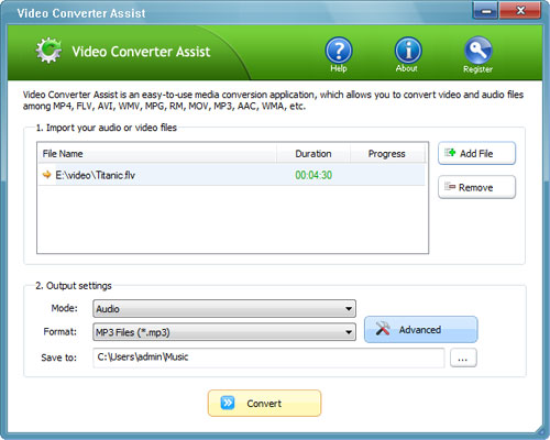 Convert Video to MP3