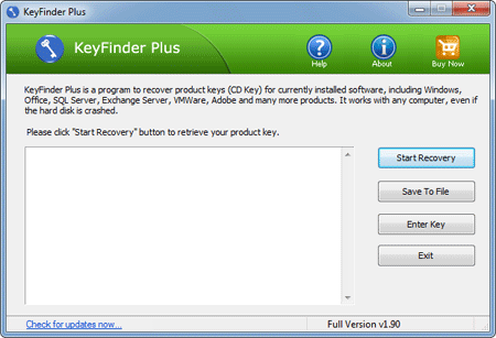 Recover Product Key from Local Computer