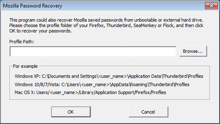 Mozilla Password Recovery