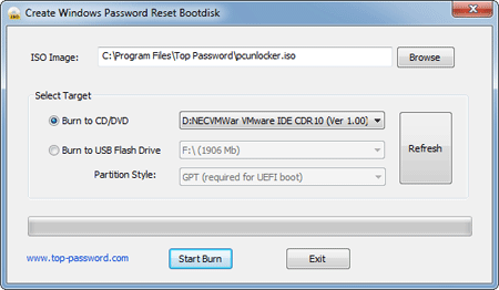 Create a Windows Password Reset Disk