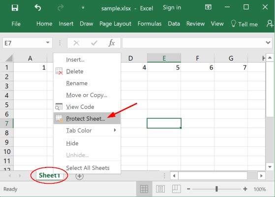 How To Password Protect Worksheet From Editing In Excel 2016 2013