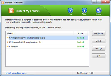 Protect Folder In Windows Vista