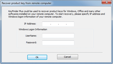 Recover Product Key from Remote Computer