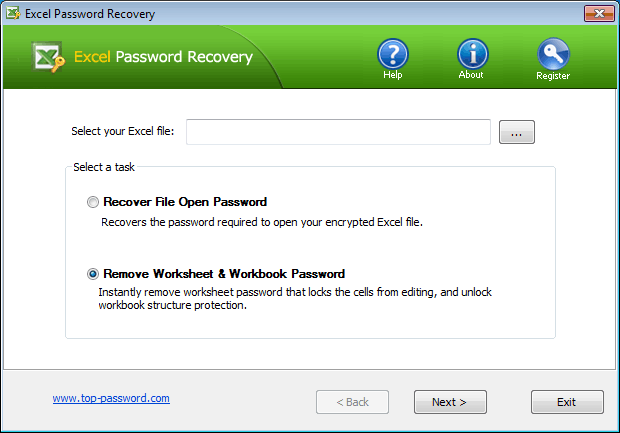 crack excel file protection password