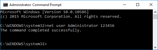 إعادة تعيين كلمة مرور Windows باستخدام موجه الأوامر