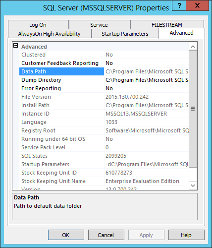 SQL Server Data Path