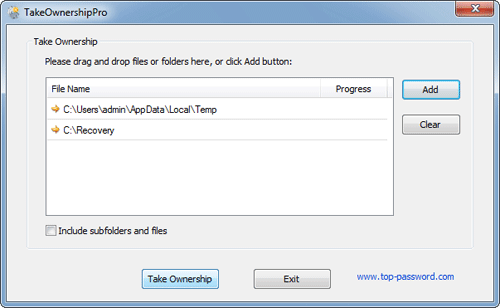 Take Ownership of Windows Folders or Files