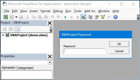 bypass vba password