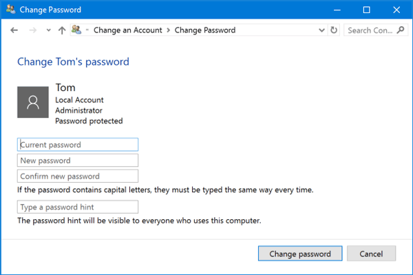 Set Windows 10 Administrator Password