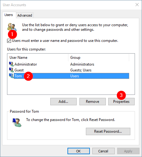 Vista Change Account Type Command Prompt
